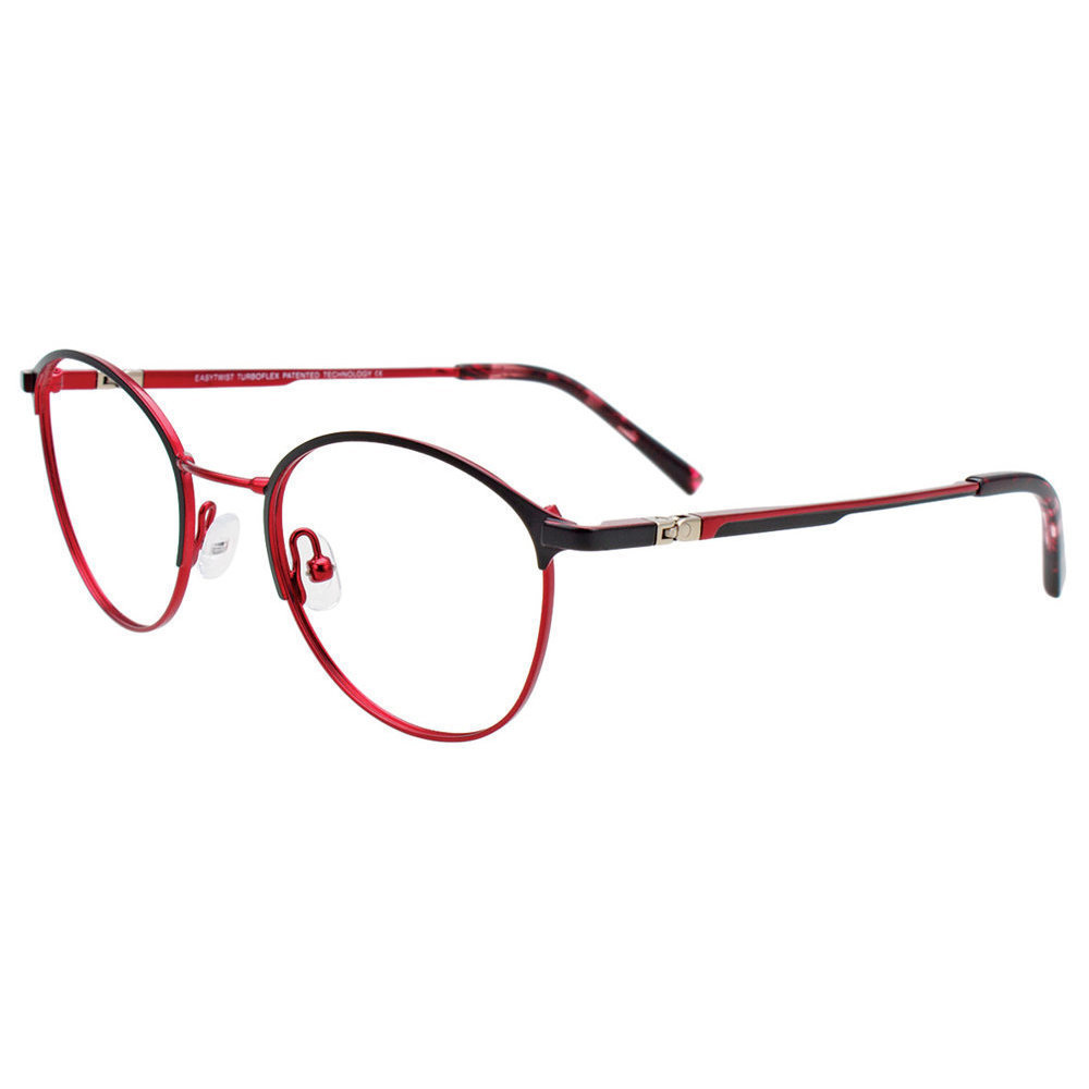 EASYTWIST ET9004 Eyeglasses 090 Matt Black   Shiny Red 46mm
